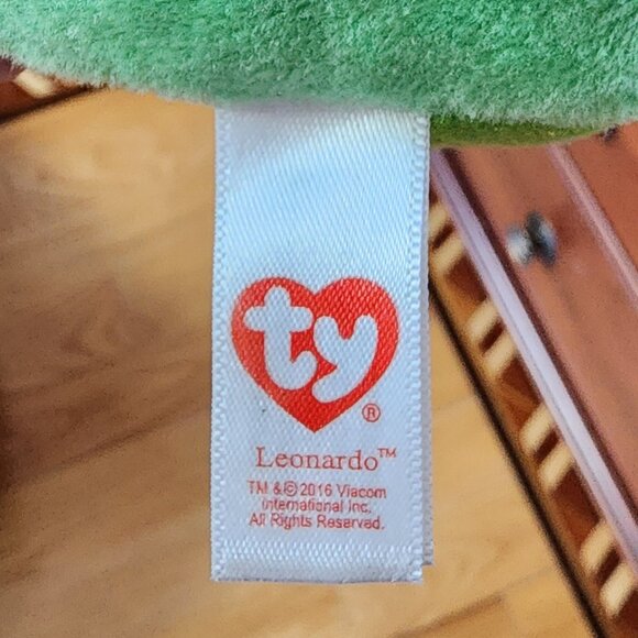 Ty Teeny TYS Leonardo Ninja Turtles Plushie Stuffed Animal Toy - Picture 12 of 14